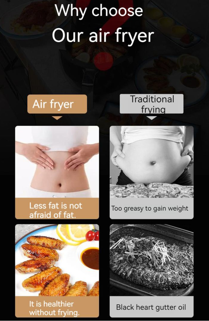 Air Fryer Air Circulation Air Fryer 2400W - 6L