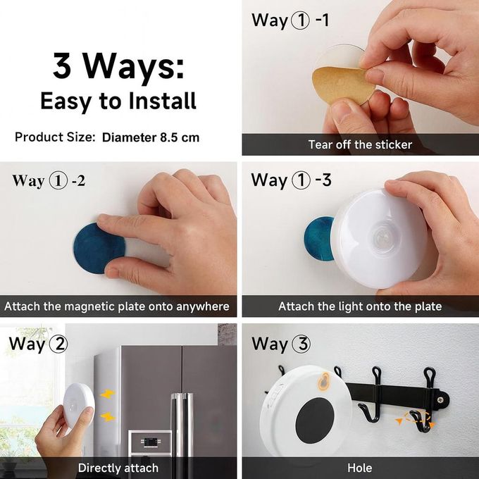 Wireless Body Induction Lamp LED Motion Sensor Night Light