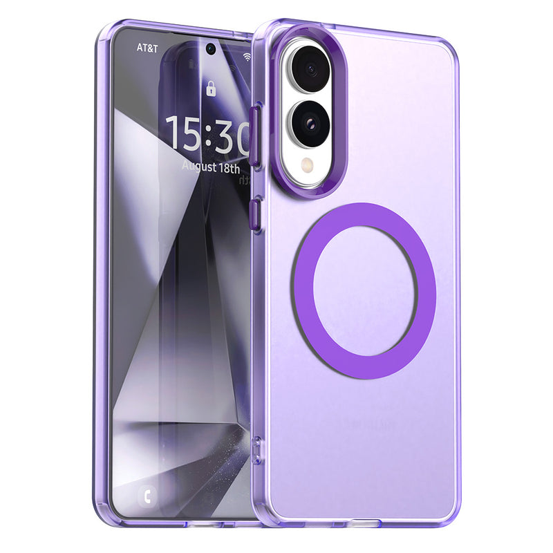 Phone Case for Samsung Galaxy S25 Edge, Compatible with Magsafe,Shockproof Magnetic Case Cover