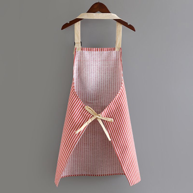 Breathable Hanging Neck Apron Restaurant Special Cotton Kitchen Apron