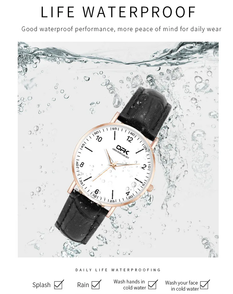 OPK Women Watches Quartz Watch Leather Strap