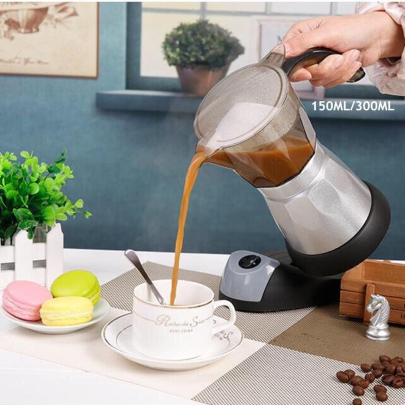Stainless Steel Geyser Electric Coffee Maker 200 ML