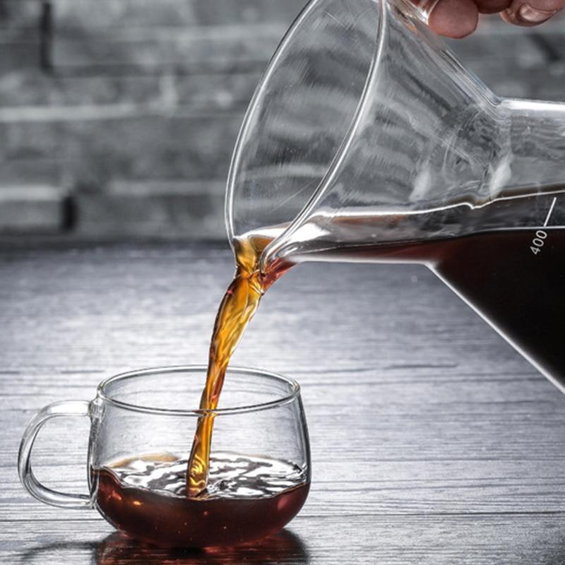 400ml glass machine coffee kettle heat resistant