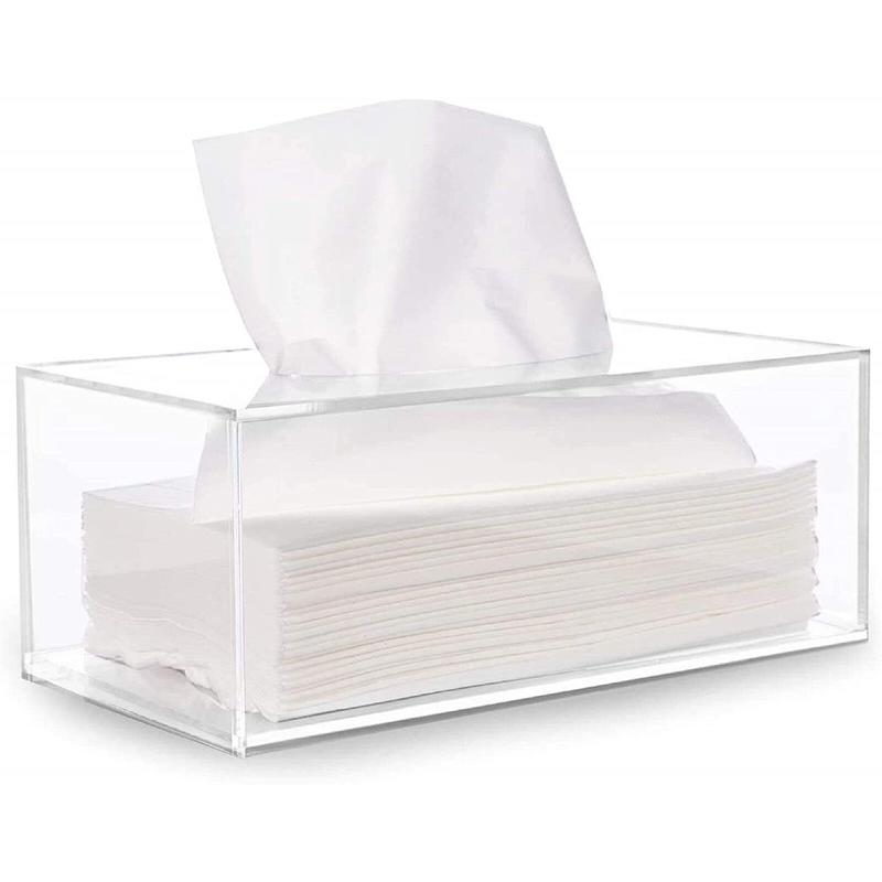 Tick Pan Fashion Bathroom Towel Box Elegant Transparent Acrylic