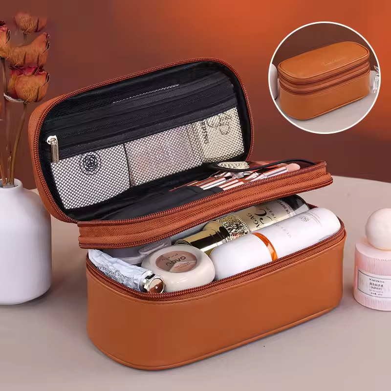 Water Resistant Portable Travel Cosmetic Organizer Case