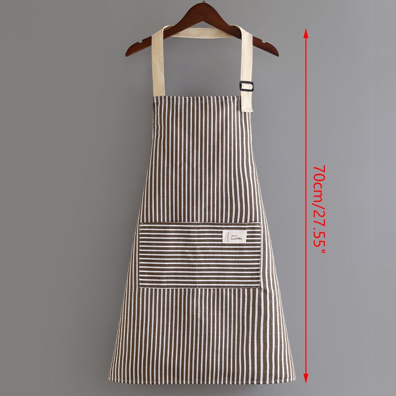 Breathable Hanging Neck Apron Restaurant Special Cotton Kitchen Apron