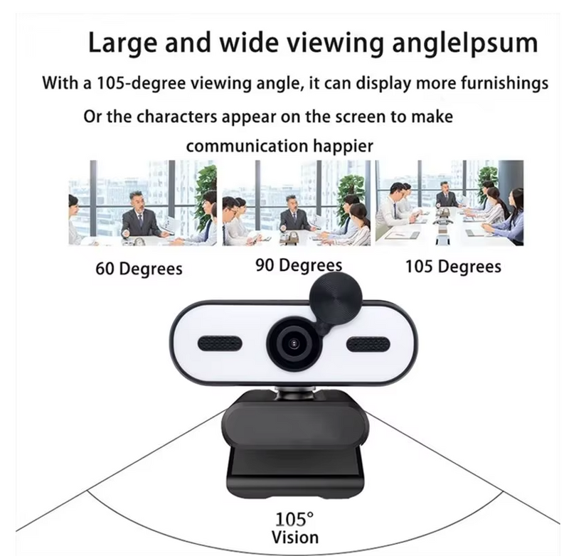 High-definition Beauty And Lighting Webcam Privacy Cover USB Autofocus Web Camera