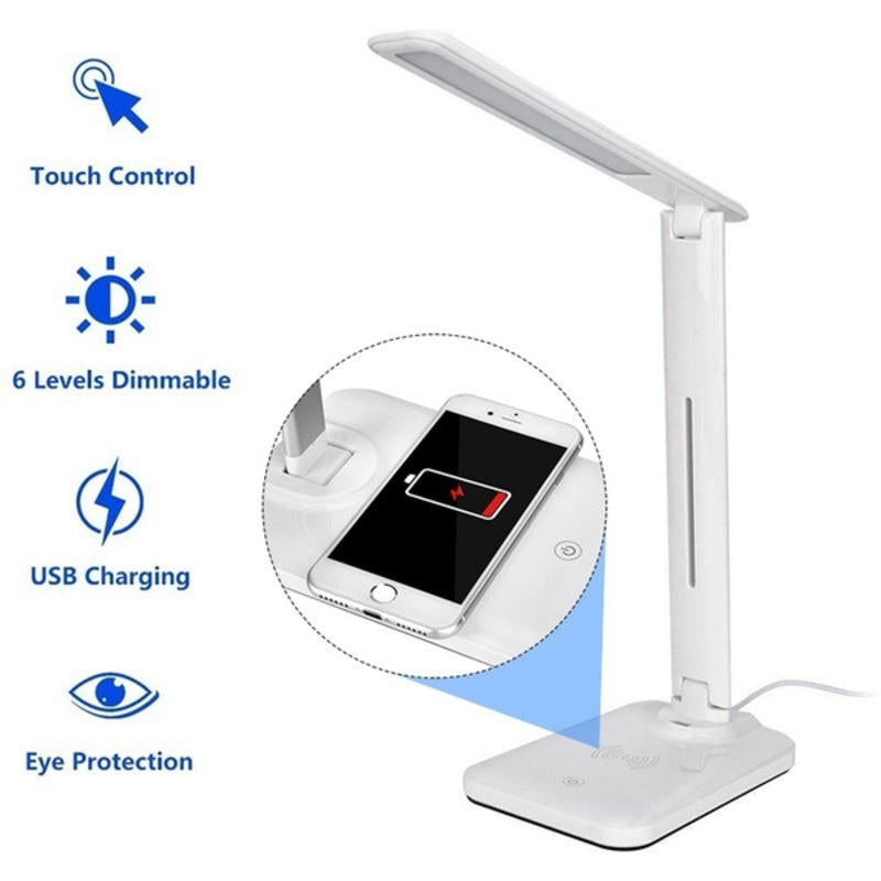 Foldable LED Table Lamp for USB Charging Touch Table Lamp