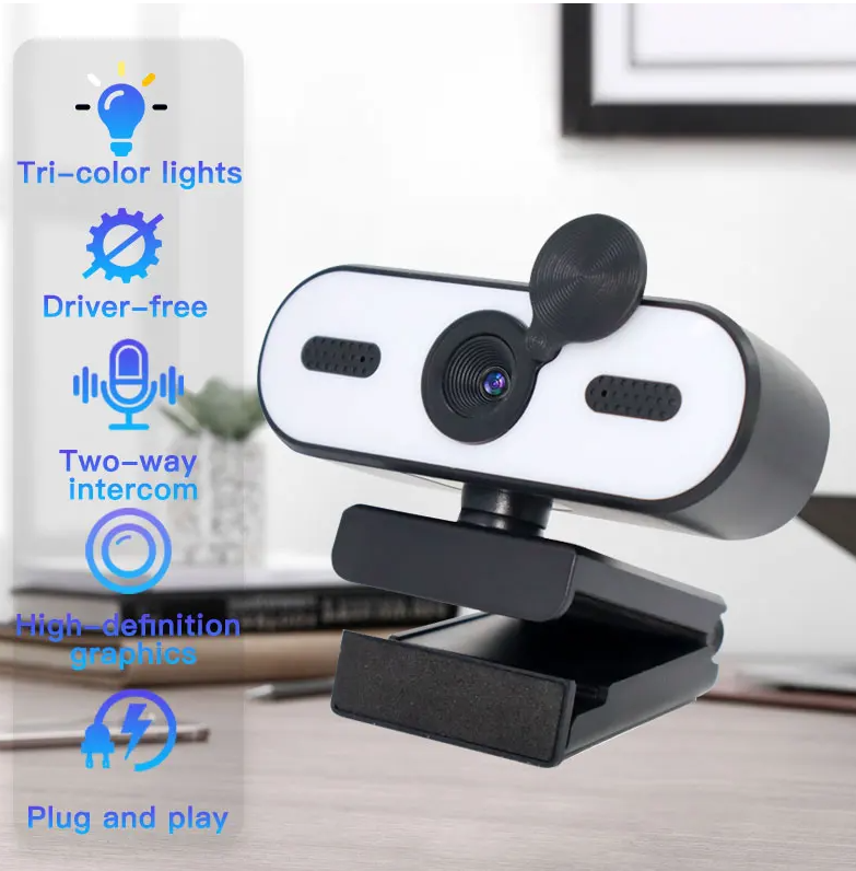 High-definition Beauty And Lighting Webcam Privacy Cover USB Autofocus Web Camera