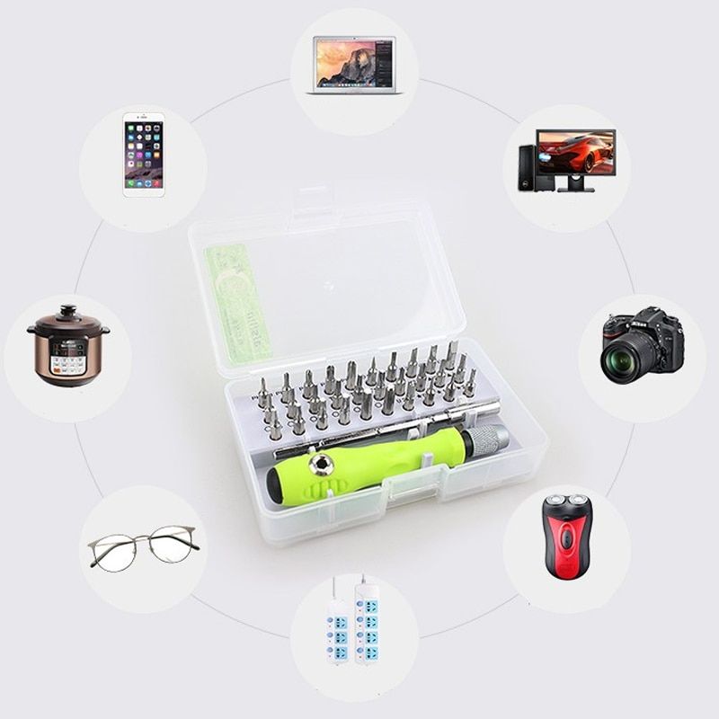 Tool Repair 32 In 1 Screwdriver Set Precision Mini Magnetic Screwdriver