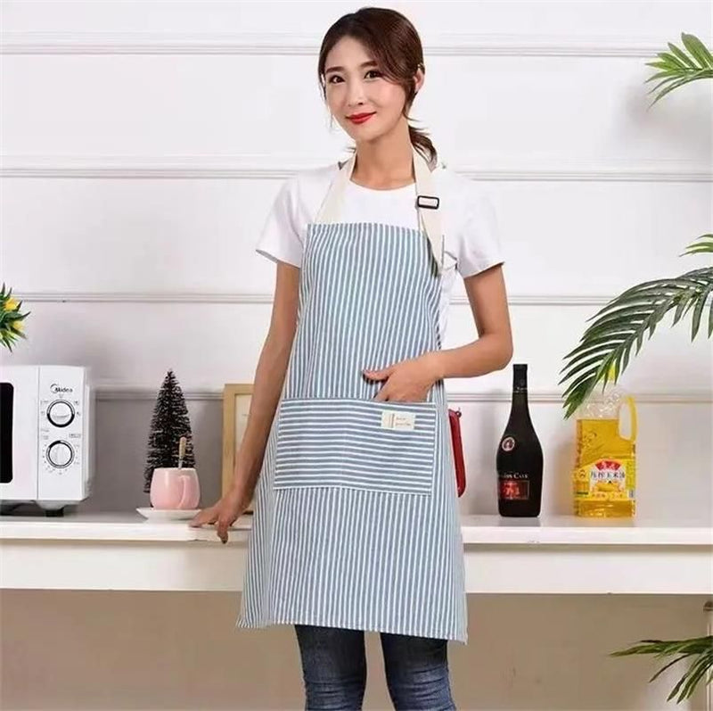 Breathable Hanging Neck Apron Restaurant Special Cotton Kitchen Apron