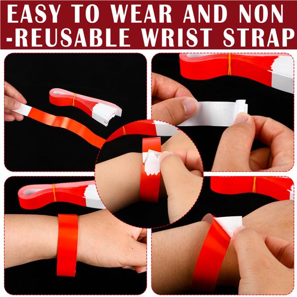 Ticket Wristbands Events Wristband Paper Wrist Bands for Party 1000pcs