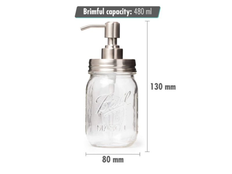 Jar Liquid Soap Dispenser 480 ML