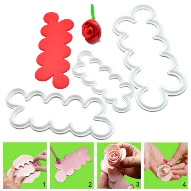 Plastic Cake With Rose Flower Cream Liqueur Sugarcraft Casting
