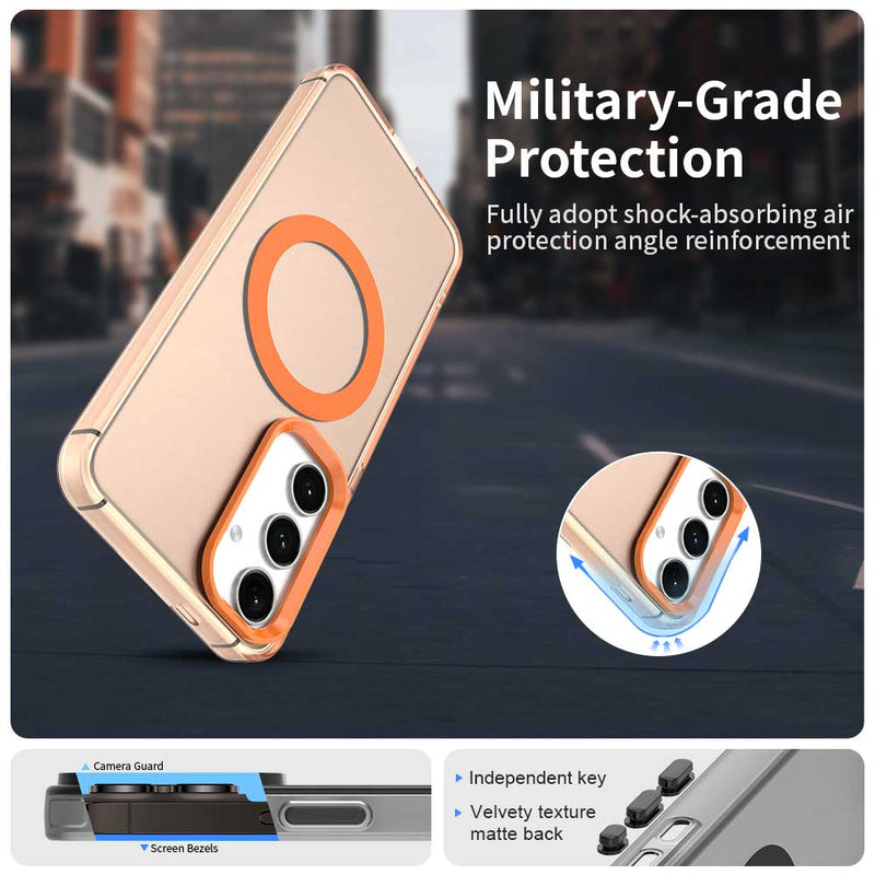 Phone Case for Samsung Galaxy S24, Compatible with Magsafe,Shockproof Magnetic Case Cover