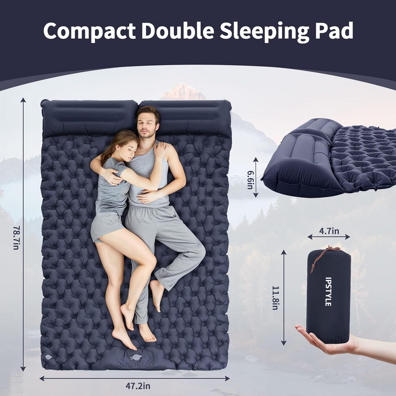 Outdoor Extra Wide Sleeping Pad Mat Ultralight Folding Bed Car Travel Mat