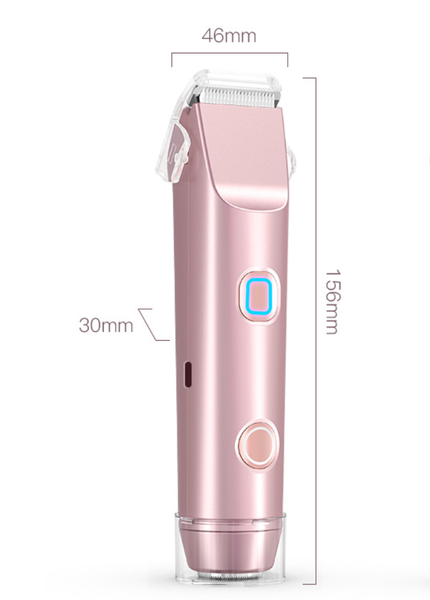 Bikini Epilator For Woman, Dual Head Precise Hair Trimmer, Wet Dry Painless Trimming Machine