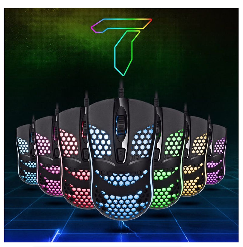 USB Wired Mouse RGB Luminous Gaming Mouse Desktop Laptop Office Computer