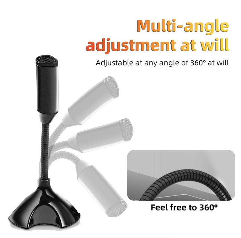 IPSTYLE USB Microphone for laptop and Computers Adjustable Studio Singing Gaming