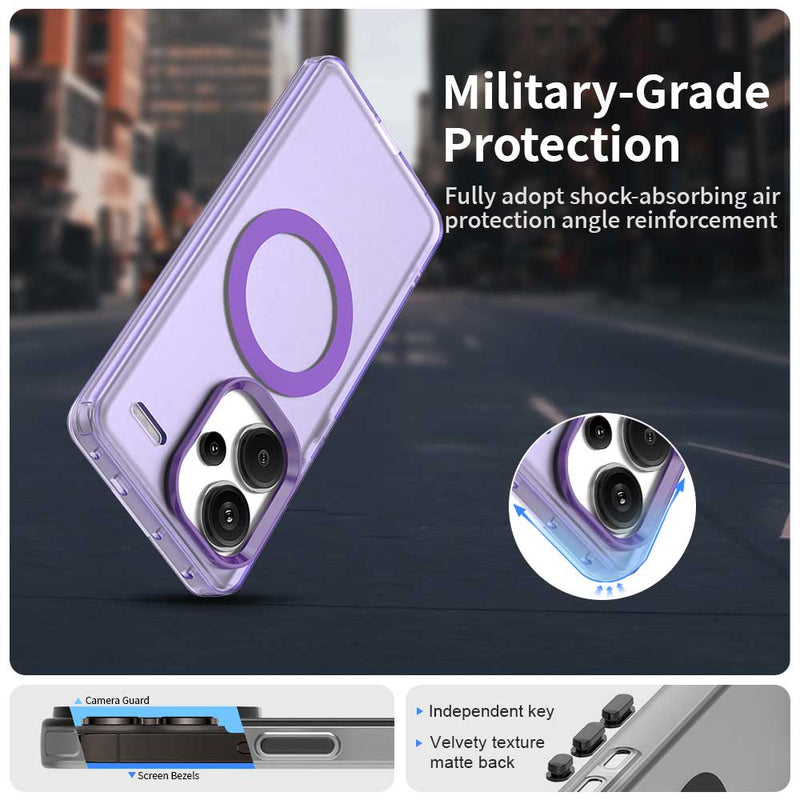 Phone Case for Xiaomi Redmi Note 13 Pro Plus 5G,Compatible with Magsafe, Shockproof Magnetic Case Cover