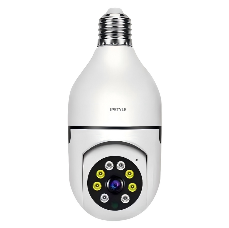 2MP E27 Socket Lamp Holder CCTV WiFi IP Camera PTZ Two Way Audio Home Security Bulb Camera