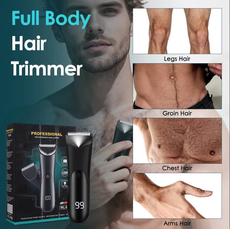 Hair Cutting Machine Beard Trimmer Electric Shaver for Men Intimate Areas