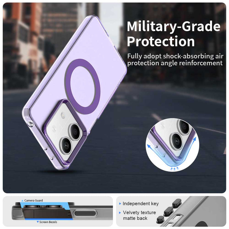 Phone Case for Xiaomi Redmi Note 13 5G, Compatible with Magsafe,Shockproof Magnetic Case Cover