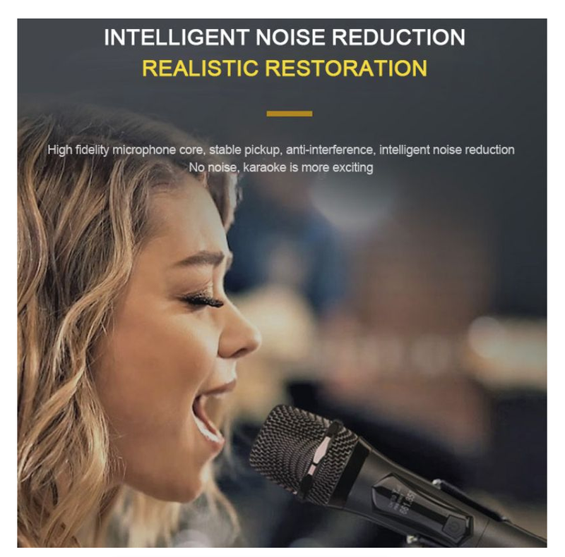 Wireless Microphone Dynamic Handheld Professional Mic For Sing Party Speech Church Club