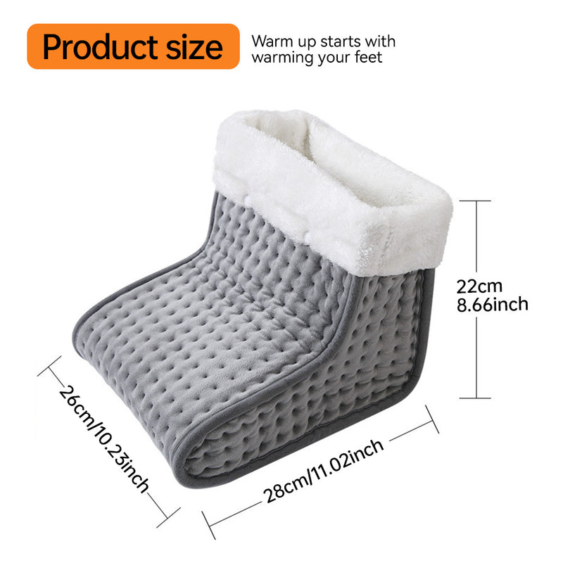 Electric Heated Foot Warmers Soft Feet Heating Pad 9-gear Shoe Heating