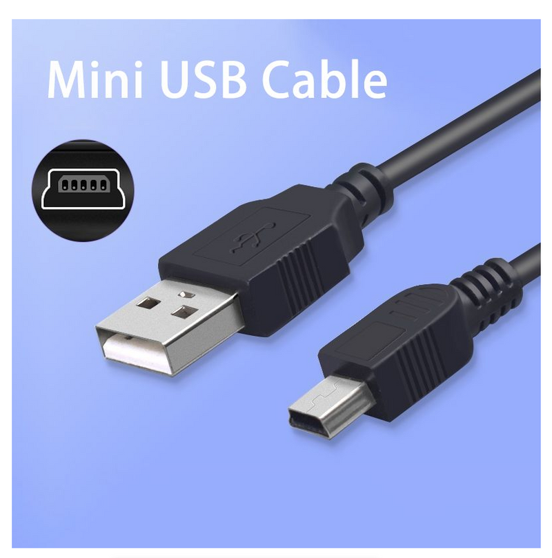 Mini USB Cable Short USB 2.0 to Mini-B 5-pin data charger cable