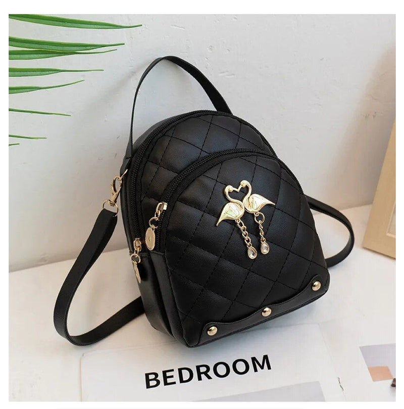 Woman Fashion Backpack Mini Ins Female Handbag Leisure Phone Packs - IPSTYLE