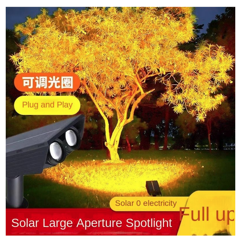 Solar Spotlight Outdoor Super Bright Waterproof Floor Lawn RGB Lamp