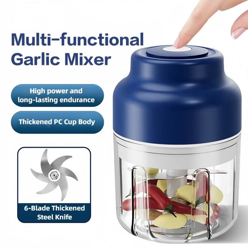 IPSTLE 320ML Electric Garlic Grinder, Vegetable Chopper, Food Processor USB Mini Garlic Grinder