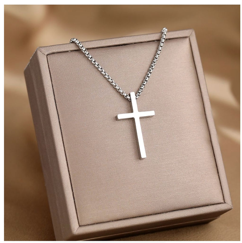 Male Chains Christian Choker Fashion Stainless Steel Necklace