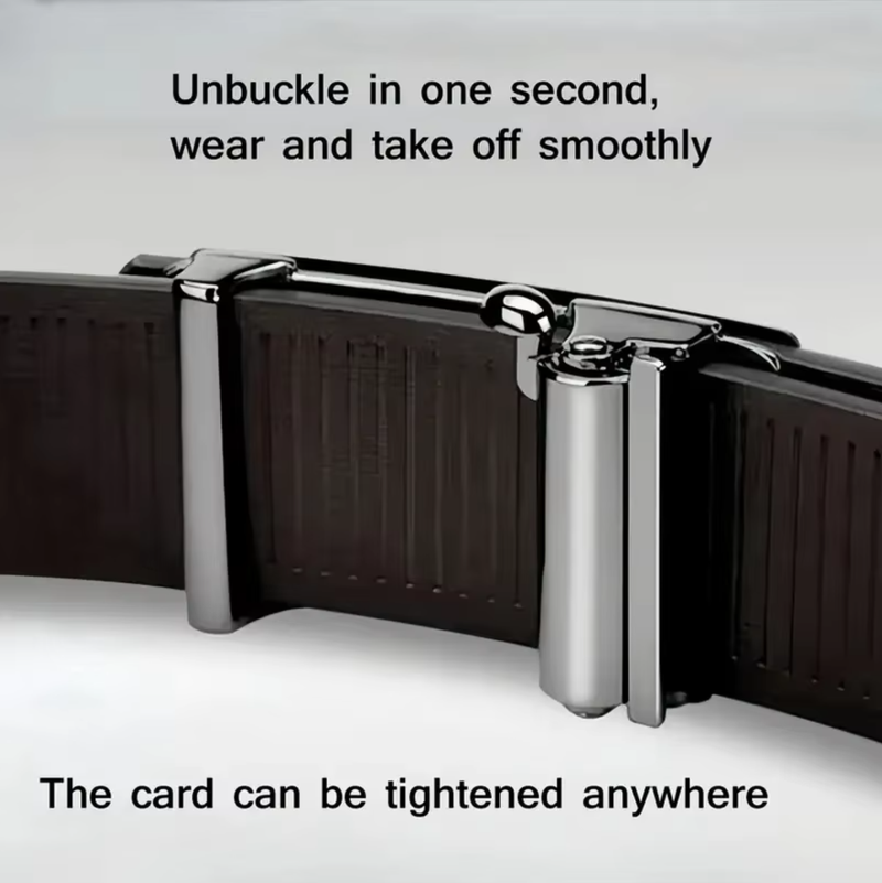 Men's Toothless Inner Belt Automatic Buckle Belt Unique Young Man's Belt