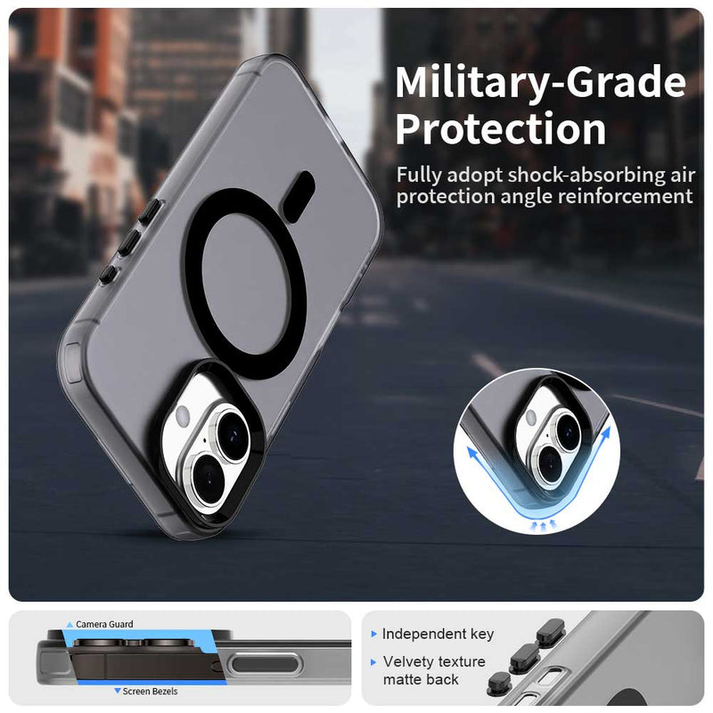 Phone Case for iPhone 17, Compatible with Magsafe,Shockproof Magnetic Case Cover