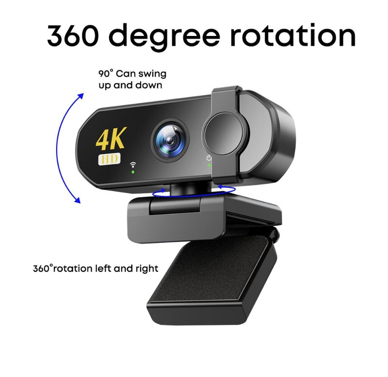 Full HD Camera For Computer Camera, Noise Cancelling Microphone Call Camera