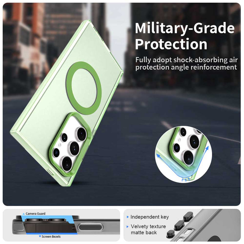 Phone Case for Samsung Galaxy S24 Ultra, Compatible with Magsafe,Shockproof Magnetic Case Cover
