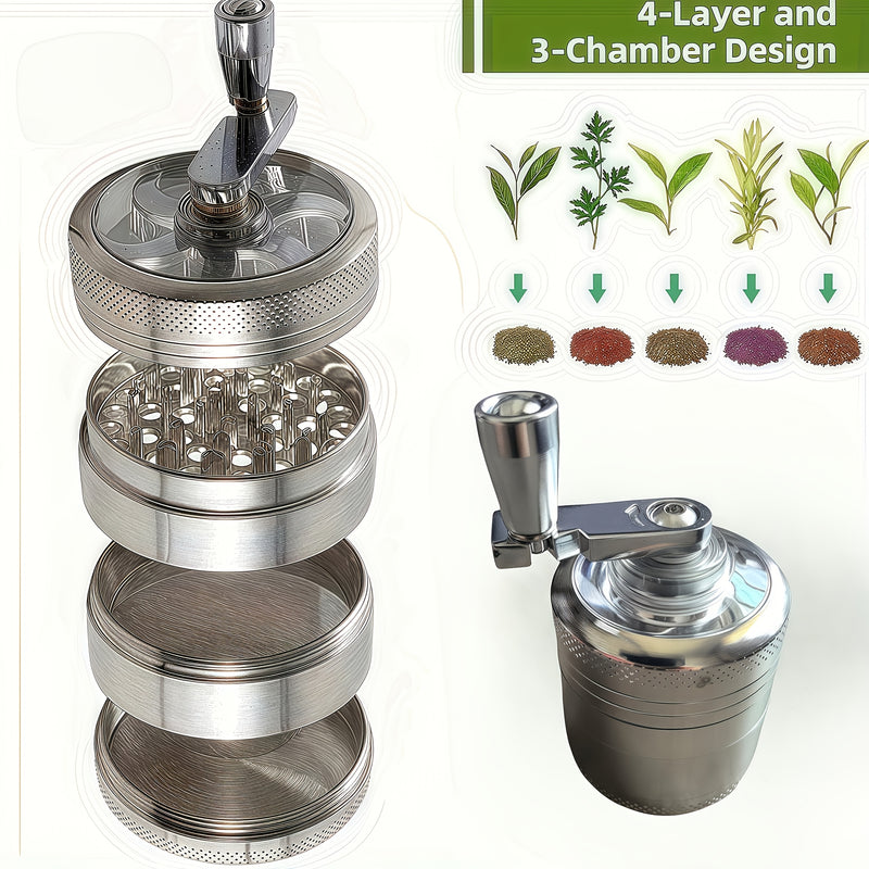 Heavy-Duty Manual Coffee & Spice Grinder – No Electricity Needed