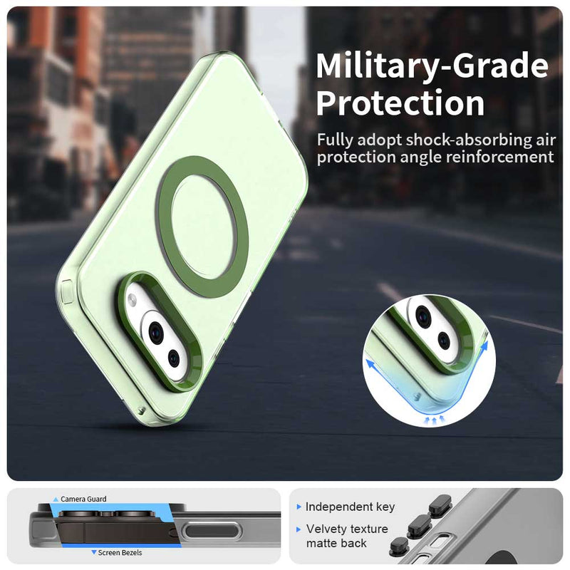Phone Case for Google Pixel 9A, Compatible with Magsafe,Shockproof Magnetic Case Cover