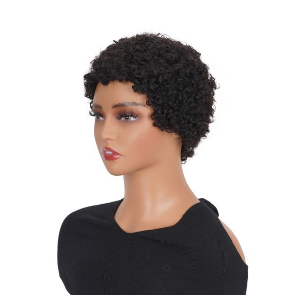 Short Pixie Cut Kinky Wigs