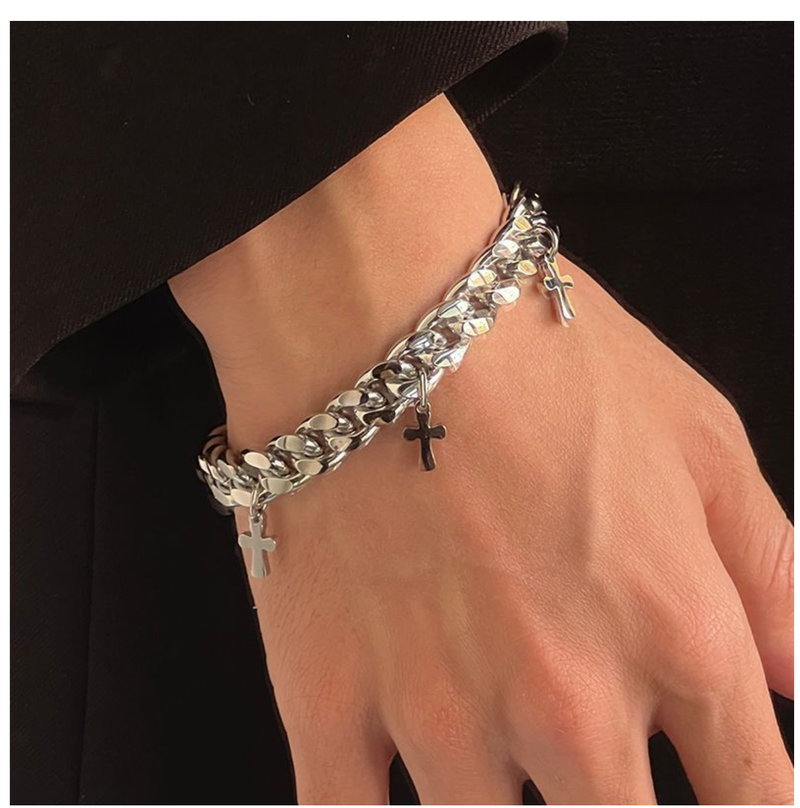 Stainless Steel Cuba Bracelet High Quality Men And Woman Jewelry-IPSTYLE