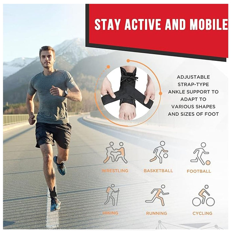 Laced Ankle Guards Support Brace Sports for Sprains & Injuries