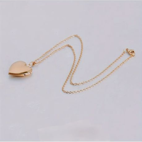 Heart Locket Stainless Steel Pendant Necklace