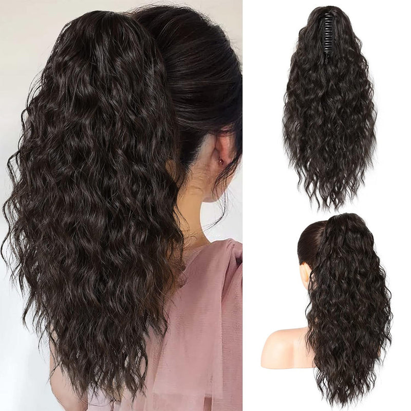 Womans V-Tip Pre-Bonded High-Temperature Fibre Ponytail Wig (18inch/45cm long)