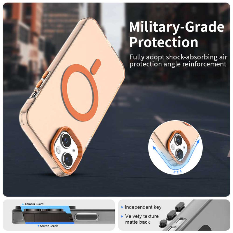 Phone Case for iPhone 15 Plus, Compatible with Magsafe,Shockproof Magnetic Case Cover
