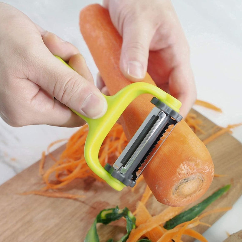 3-in-1 Rotatable Vegetable Peeler | Julienne Slicer & Potato Peeler for Kitchen