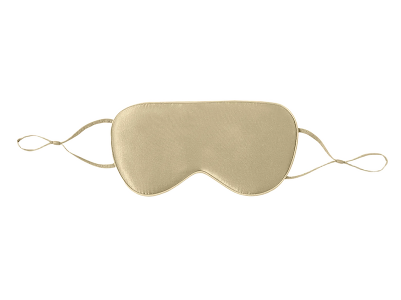 Sleep Mask for Side Sleepers, Soft Silk Eye Mask with Adjustable Strap