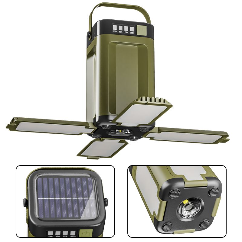 Foldable Camping Light Power Bank Rechargeable Lantern Flashlight LED Tent