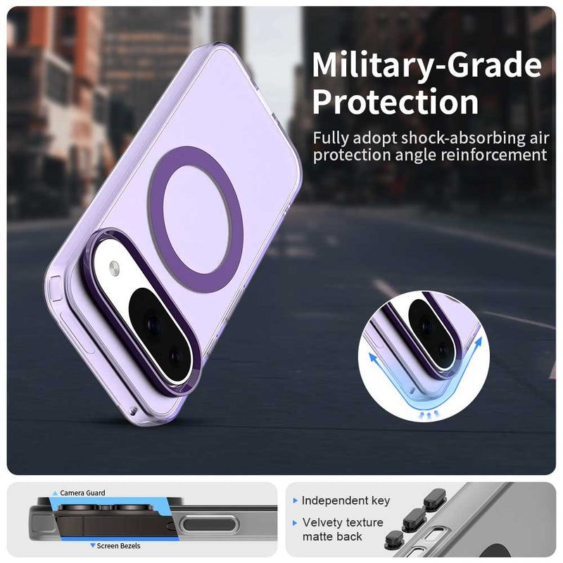 Phone Case for Google Pixel 9, Compatible with Magsafe, Shockproof Magnetic Case Cover